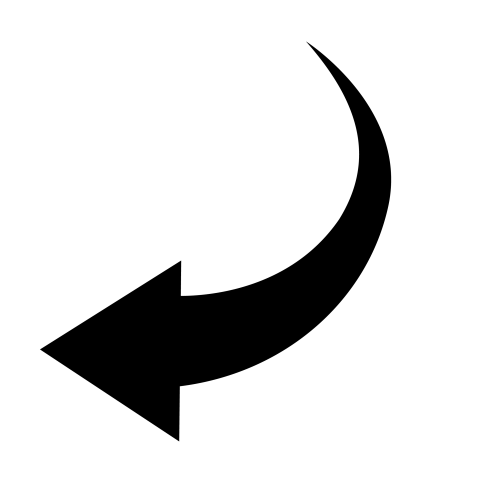 Download black curved arrow png free