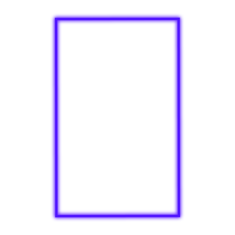 Purple Neon Glow Frame PNG with Gradient Border