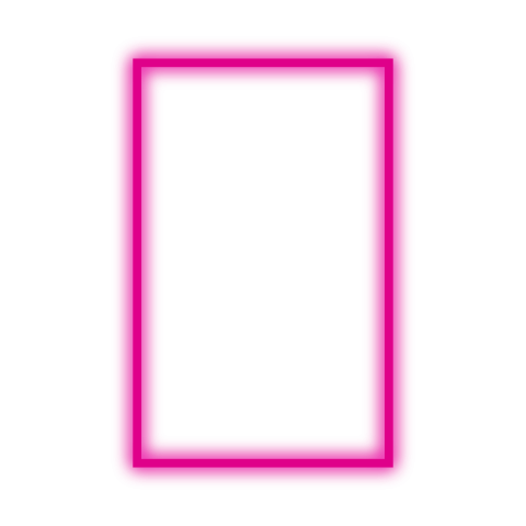Small Neon Pink Square Frame PNG Transparent