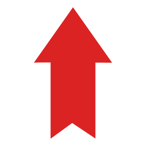 Red Straight Direction Arrow Free Download