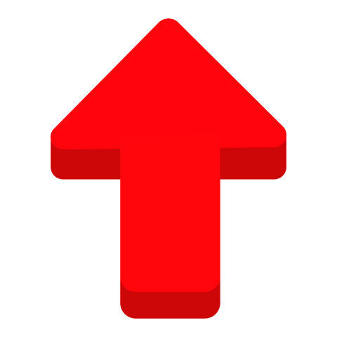 Bold Up Arrow PNG Transparent