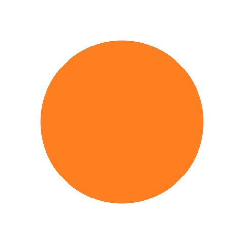 Orange Circle PNG Transparent Background Download