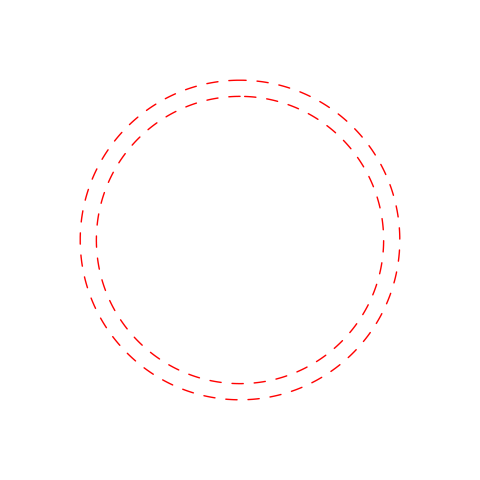 Red dashed circle png