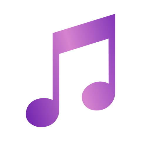 Purple music note png