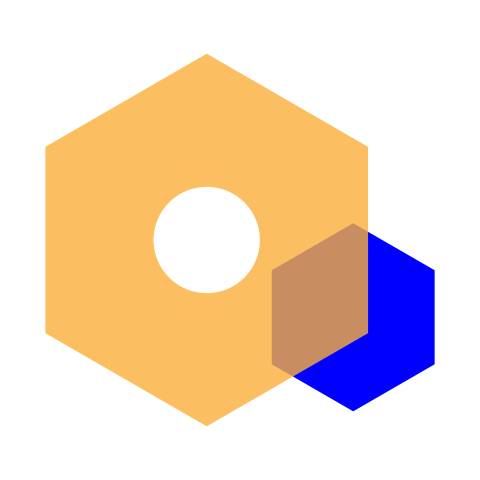 Abstract Hexagon Geometric Logo Design PNG