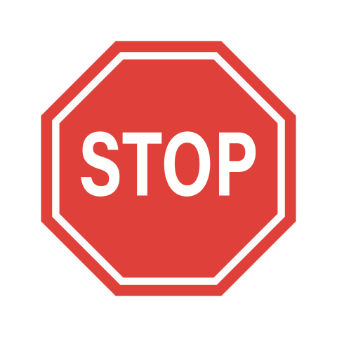 Stop sign icon png transparent