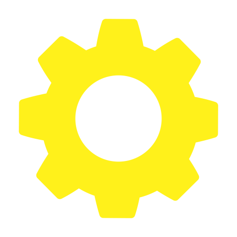 Yellow setting icon png download