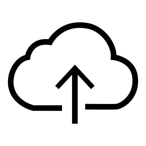 Black upload icon png free download