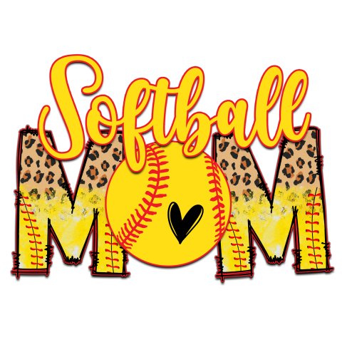 Softball mom Sublimation png Image