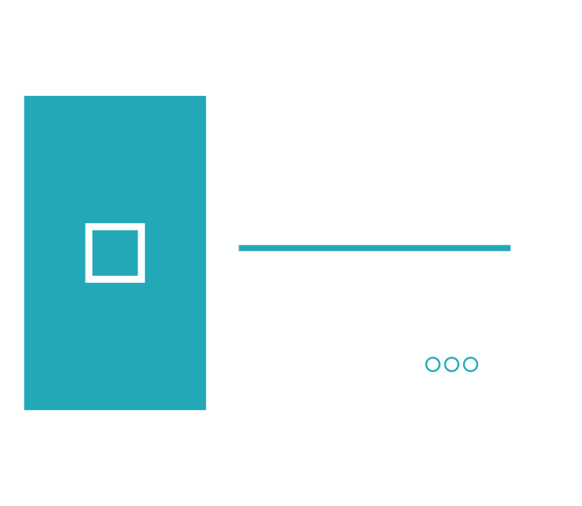 Teal Corporate Business Card Template PNG