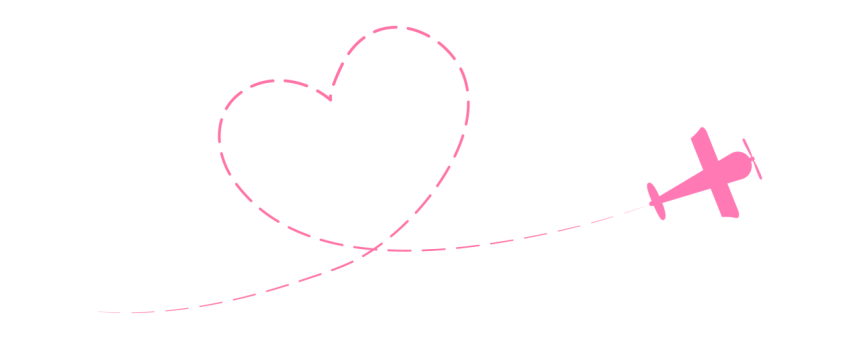 Airplane heart png transparent background