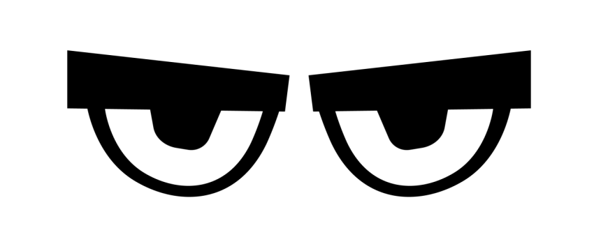 Angry cartoon eyes png download