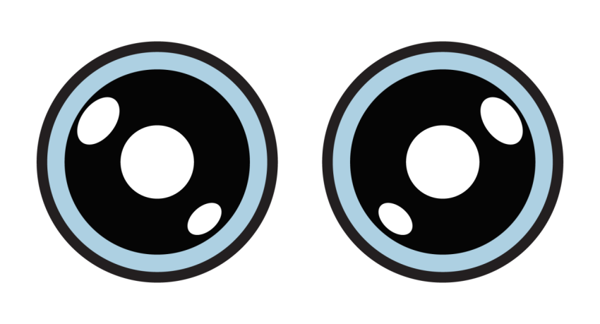 Cute Glossy Eyes PNG
