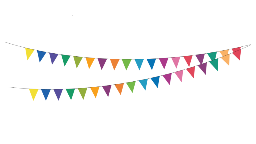 Transparent Bunting PNG