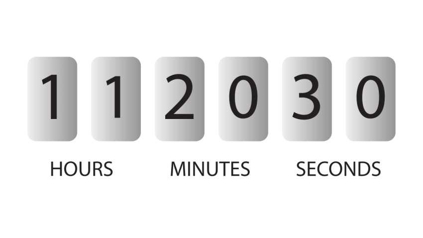 Digital Countdown Timer Display