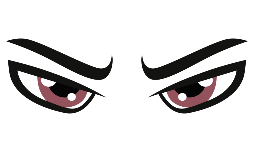 Angry Cartoon Eyes PNG