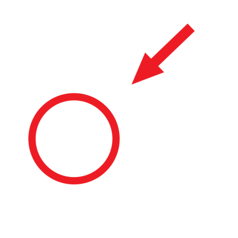 Arrow with circle png