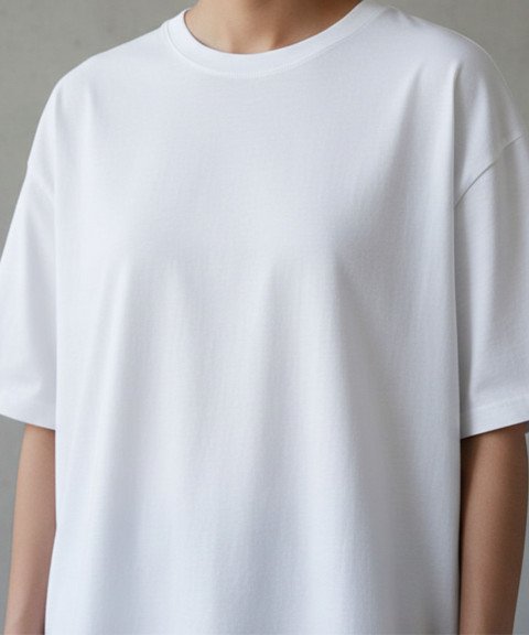 Oversized White T Shirt Mockup