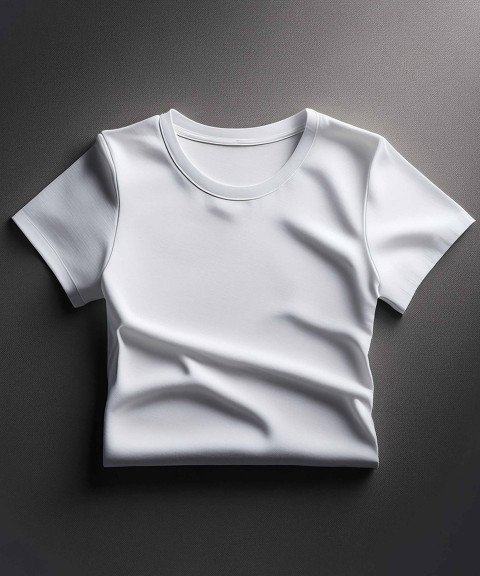 White T Shirt Flat Lay Mockup