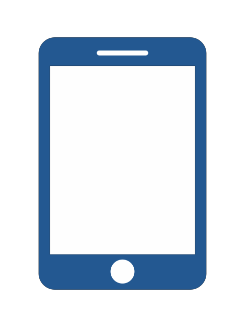 Tablet Mockup PNG with Blank Screen Transparent