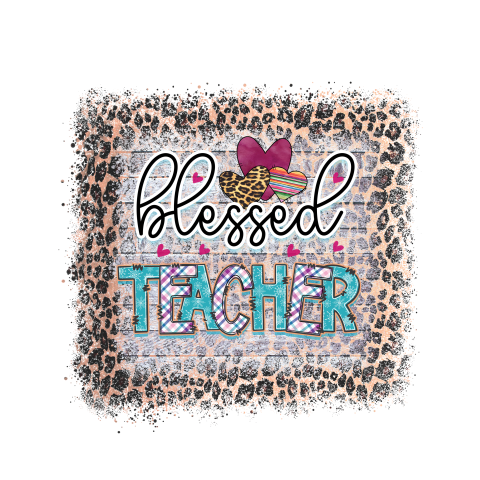 Blessed teacher sublimation image