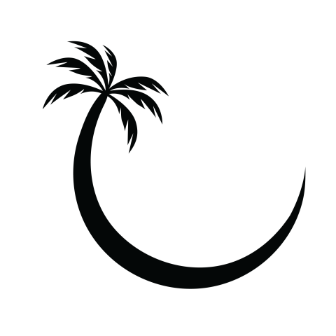 Palm tree png vector
