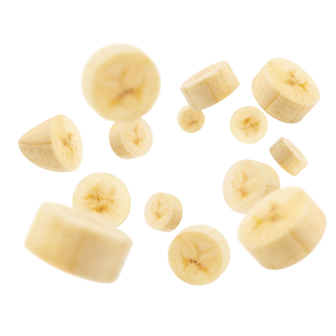 Transparent background banana slice png