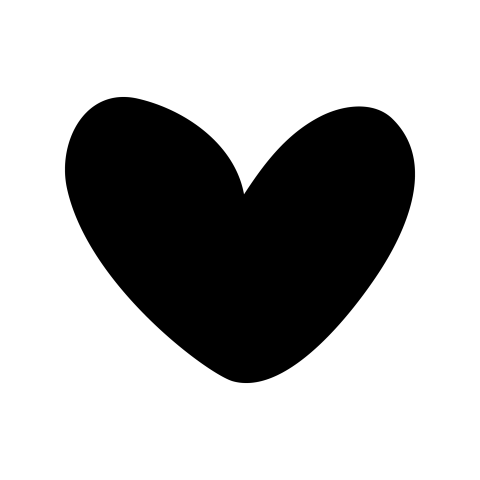 Black heart clipart transparent background