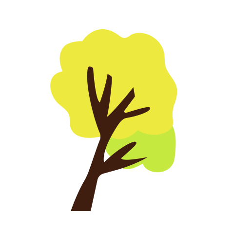 Cartoon tree png transparent