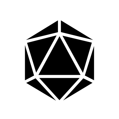 D20 dice transparent background