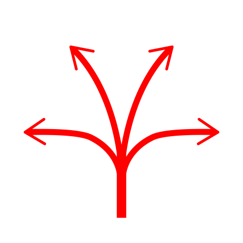 Four branches arrow png download