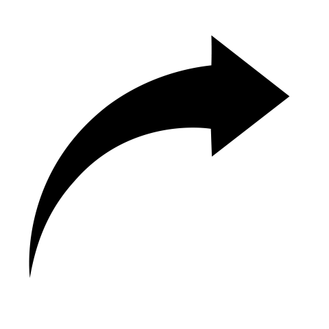 Curved black arrow png free download