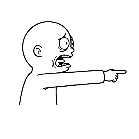 Crying wojak pointing hand png download