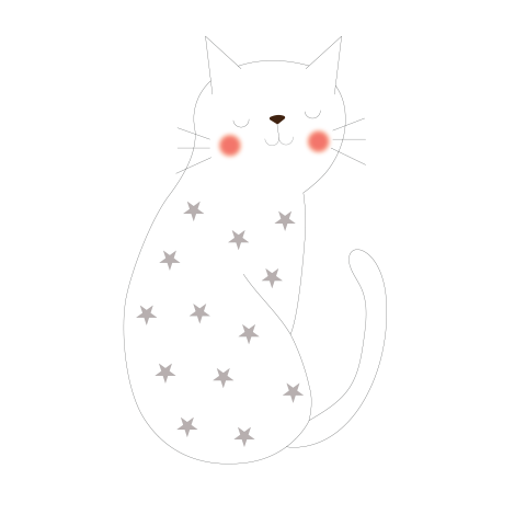 Cute cat vector png image free download