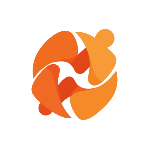 Creative abstract orange logo png free download