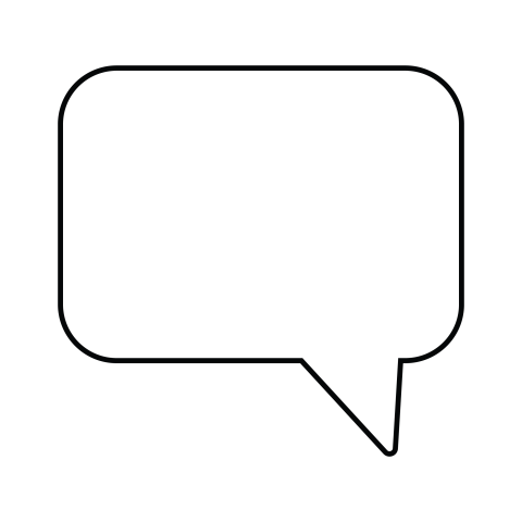 Rectangle Speech Bubble PNG Download Free