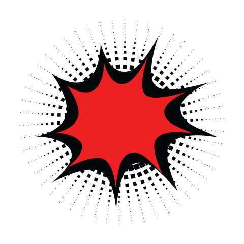 Comic Explosion PNG Transparent Download