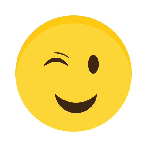 Winking Smile Emoji PNG Download