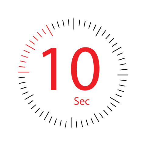 10 Seconds Countdown Timer Graphic