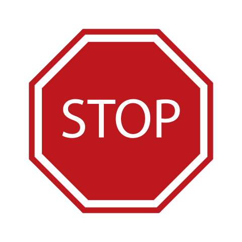 Red Stop Traffic Sign PNG Download