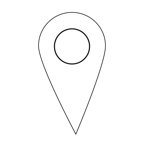 White Location Pin Icon PNG