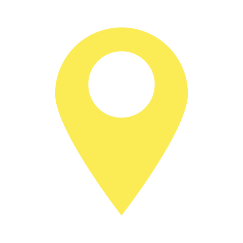 Yellow Location Pin Icon PNG