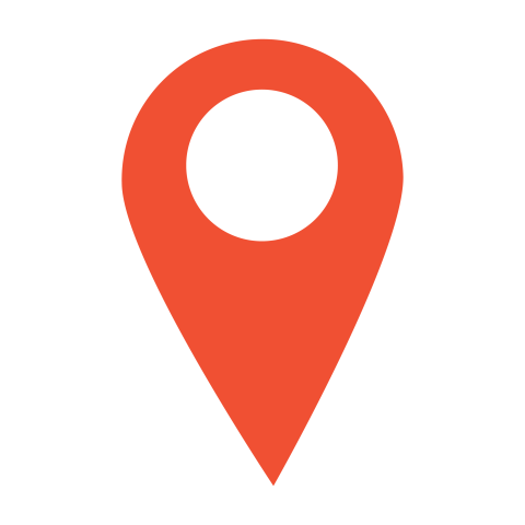 Orange Location Pin Icon PNG
