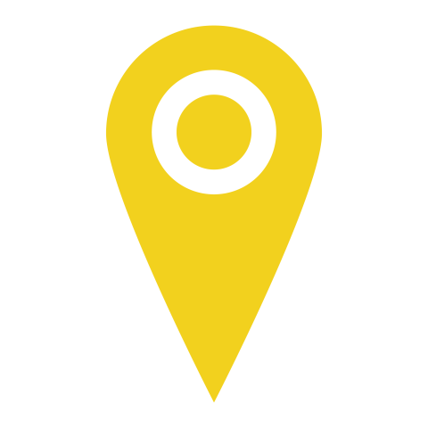 Yellow Location Pin Icon PNG
