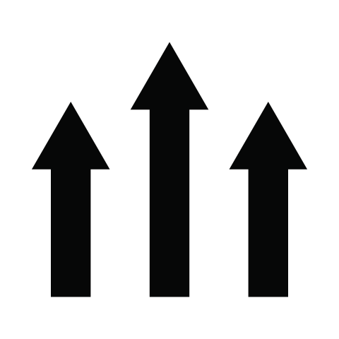 Triple Up Arrow PNG