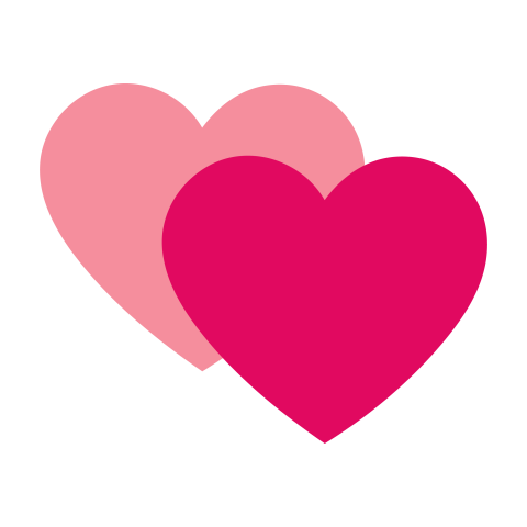 Multiple Hearts PNG Transparent