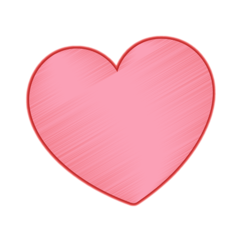 Cute Romantic Heart Transparent Background