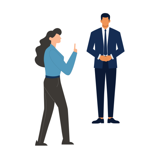 Corporate Discussion and Decision Conversation PNG Illustration