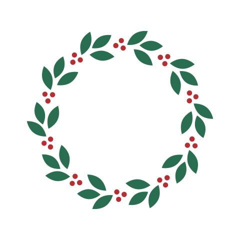 Floral Leaf Wreath PNG Illustration Download