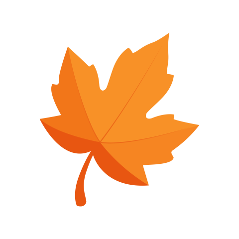 Autumn Orange Leaf PNG Free Download